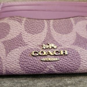 Coach Women's Lavender Card Holder